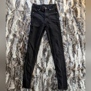 3 Cheap Monday Spray On High Waisted Jeans